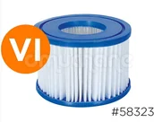 Akcesoria do basenów - Bestway Filtr VI do pompy filtrującej SPA 2 szt. 58323 - miniaturka - grafika 1