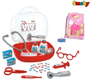 Smoby Walizka Lekarza Kuferek 13 akcesoriów 340100 - Zabawy w naśladowanie dorosłych - miniaturka - grafika 5