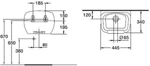 Ideal Standard Douro R380601 - Zlewy i komory gospodarcze - miniaturka - grafika 2