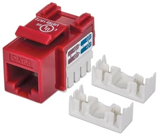 Keystone Intellinet Intellinet Moduł Cat6 UTP RJ45 zaciskany czerwony 210614 - Wtyczki i adaptery - miniaturka - grafika 2