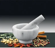 Pozostałe akcesoria kuchenne - Kuchenprofi MARMUROWY MOŹDZIERZ BIAŁY 11 CM KU-1002430811 - miniaturka - grafika 1