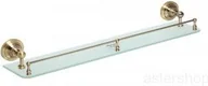 Półki łazienkowe - Bemeta Półka szklana z relingiem 60cm RETRO 144102267 - miniaturka - grafika 1