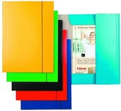 Teczki i skoroszyty - Esselte Teczka kartonowa lakierowana A4 z gumką 400 g/m2 NB-1477 - miniaturka - grafika 1