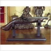 Repliki - broń - WŁOCHY SREBRNY ZDOBIONY PISTOLET SKAŁKOWY XVIII W - miniaturka - grafika 1