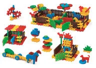 Mario-Inex Klocki Konstrukcyjne Wafle Zagroda 240el - Zabawki konstrukcyjne - miniaturka - grafika 2