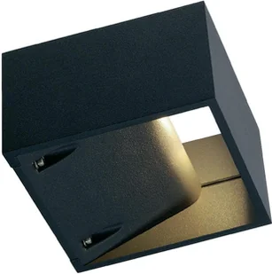 SLV SPOTLINE LOGS ścienna kwadratowa antracyt 6W LED 3000K IP44 232105 - Oprawy, klosze i abażury - miniaturka - grafika 3
