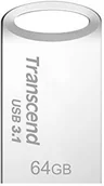 Huby USB - Transcend TS64GJF710S JetFlash pamięć USB 64 GB (USB 3.1 Gen1/3.0, kolor srebrny) TS64GJF710S - miniaturka - grafika 1