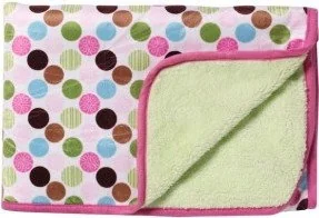 BabyOno DWUSTRONNY KOCYK Z MIKROFIBRY KROPKI 74x100cm - Koce i narzuty dla dzieci - miniaturka - grafika 4