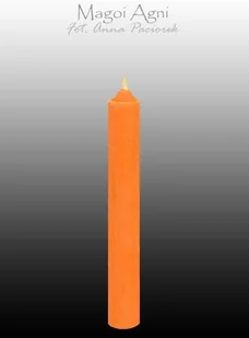 Magoi Agni Pomarańczowa świeca z wosku 9x1,2cm (5 sztuk) drim09 - Świece Magoi Agni Pomarańczowa świeca z wosku 9x1,2cm (5 sztuk) drim09 - Świece - miniaturka - grafika 1