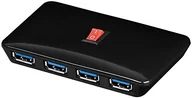 Huby USB - activejet Wentronic 4 Port USB 3.0 hub/koncentrator (95347) - miniaturka - grafika 1
