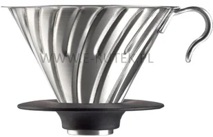 Hario metalowy Drip V60-02 stalowy z silikonową po - Zaparzacze i kawiarki Hario metalowy Drip V60-02 stalowy z silikonową po - Zaparzacze i kawiarki - miniaturka - grafika 2