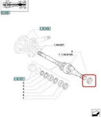 Części i akcesoria do maszyn rolniczych - CNH USZCZELNIACZ KRÓTKIEJ PÓŁOSI 87521513 - miniaturka - grafika 1