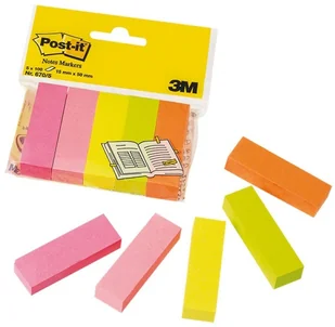 Post-It 3M Znaczniki (670/5), papier, 15x50mm, 5x100 kart., mix kolorów neonowy 3M-FT510285917 - Zakładki indeksujące - miniaturka - grafika 2