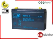 Akumulatory ogólnego zastosowania - MW Power Akumulator AGM MW 12-6L 6V 12Ah T2 - miniaturka - grafika 1