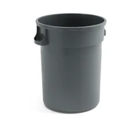 Kosze na śmieci - AJ Plastikowy pojemnik na odpady 120l szary 24656 - miniaturka - grafika 1