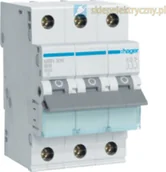 Bezpieczniki elektryczne - Hager WYŁĄCZNIK INSTALACYJNY Wyłącznik nadprądowy C80 3p HMC380 - miniaturka - grafika 1