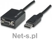 Techly Kabel adapter Techly P-DSP250 DisplayPort na VGA 0,15m aktywny czarny 325325 - Huby USB - miniaturka - grafika 4