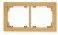 Klawisze i ramki - Karlik Ramka uniwersalna podwójna złoty metalik 8DR-2 - miniaturka - grafika 1