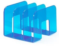 Systemy ekspozycyjne i znaki informacyjne - Durable Stojak na katalogi TREND niebieski transparentny - miniaturka - grafika 1