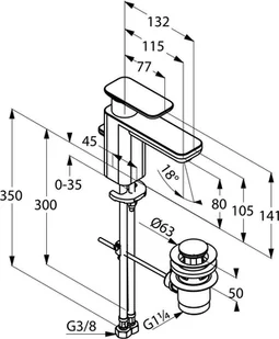 Kludi E2 490230575 - Baterie umywalkowe - miniaturka - grafika 2