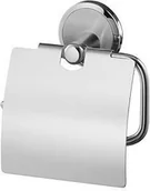 Stojaki i wieszaki na papier toaletowy - Bisk Uchwyt WC Z KLAPKĄ SENSATION 03090 - miniaturka - grafika 1