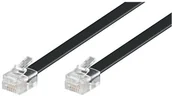 Kable - Wentronic Modular kabel (2 X RJ12 Western wtyczka, 6-biegunowy, zajęte) Czarny 6 m, 1 szt. 4040849503221 - miniaturka - grafika 1