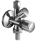 Zawory i kraniki - Schell 035450699 - - COMFORT Kombinowany Zawór kątowy1/2x3/8x3/4 z BSZ z uszczel - miniaturka - grafika 1