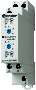 Finder Przekaźnik czasowy 1CO 16A 12-240V AC/DC, Funkcja LI,LE: praca cykliczna - Sterowniki i przekaźniki - miniaturka - grafika 2