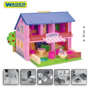 Wader Domek dla lalek Play House 25400 - Domki dla lalek Wader Domek dla lalek Play House 25400 - Domki dla lalek - miniaturka - grafika 1