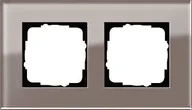 Klawisze i ramki - Gira ESPRIT SZKŁO UMBRA Ramka X2 0212122 - miniaturka - grafika 1