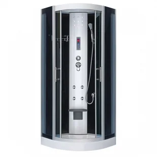 Novoterm Kabina hydromasażowa 80x80x218,5 cm/4 mm z siedziskiem, Leticia Leticia 80 - Kabiny z hydromasażem - miniaturka - grafika 2
