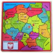Klocki - Brimarex Drewniana Mapa Polski 1563460 - miniaturka - grafika 1