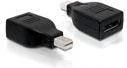 Adaptery i przejściówki - Delock Adapter DisplayPort MINI(M)->DISPLAYPORT(F) BLACK 65238 - miniaturka - grafika 1
