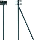 Kolejki i akcesoria - Auhagen Słupy telegraficzne w skali H0 12 szt. - miniaturka - grafika 1