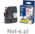 Akcesoria do kas i terminali - Brother Taśma 24mm RED ON WHITE - miniaturka - grafika 1