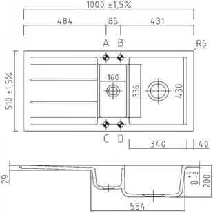 SystemCeram Genea 100 50920226 - Zlewozmywaki - miniaturka - grafika 2
