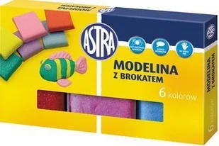 Astra Modelina z brokatem 6 kolorw - Masy plastyczne - miniaturka - grafika 3