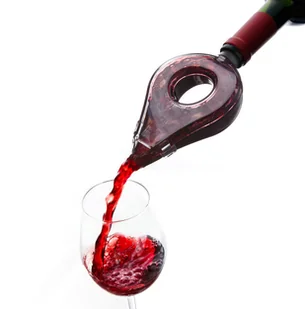 Vacu Vin Napowietrzacz do wina szary, 8,2x15,8x3,4 cm - Pozostałe akcesoria barmańskie - miniaturka - grafika 4