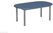 Meble do szkół i przedszkoli - FMS MB Stolik MB owalny metal fi 40 - miniaturka - grafika 1