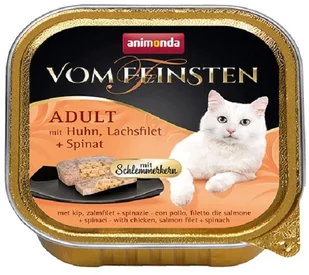 Animonda Vom Feinsten Adult z nadzieniem 6 x 100 g Kurczak filet z łososia i szpinak - Mokra karma dla kotów - miniaturka - grafika 3