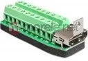 Delock Adapter HDMI-> Terminal Block (20PIN) 65168 - Złącza, przejściówki, adaptery - miniaturka - grafika 2