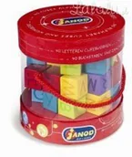 Klocki - Janod Klocki z alfabetem 40 sztuk pudełko - miniaturka - grafika 1