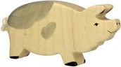 Figurki dla dzieci - Holztiger Drewniana świnka 80068 - miniaturka - grafika 1