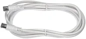 Kable - Axing SAK 151  00 hochgeschirmt SAT Przewód przyłączeniowy, F-Stecker, 1,50 m Biały QuickFix SAK 251-00 - miniaturka - grafika 1