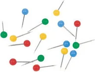 Szpilki biurowe - MAGNETOPLAN SZPILKI DO TABLIC KORK/TEKSTYL 100 SZT NIEBIESKI 111165003 - miniaturka - grafika 1