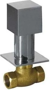 Tres Cuadro Zawór odcinający z gwintem 3/4 chrom 1.07.511 - Zawory i kraniki - miniaturka - grafika 3