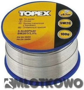 Topex Lut cynowy 60% Sn drut 0.7 mm 100 g - Narzędzia warsztatowe - miniaturka - grafika 4