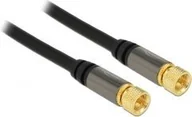 Kable - Delock Kabel Antenowy F > F St/St 5m czarny 88921 - miniaturka - grafika 1