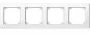 Klawisze i ramki - Schneider MERTEN RAMKA CZTEROKROTNA M-SMART BIAŁA SYSTEM M MERTEN MTN478419 - miniaturka - grafika 1