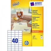 Etykiety do drukarek - Avery Etykiety uniwersalne Zweckform trwałe 52,5 x 29,7 mm, 4000 etykiet - miniaturka - grafika 1